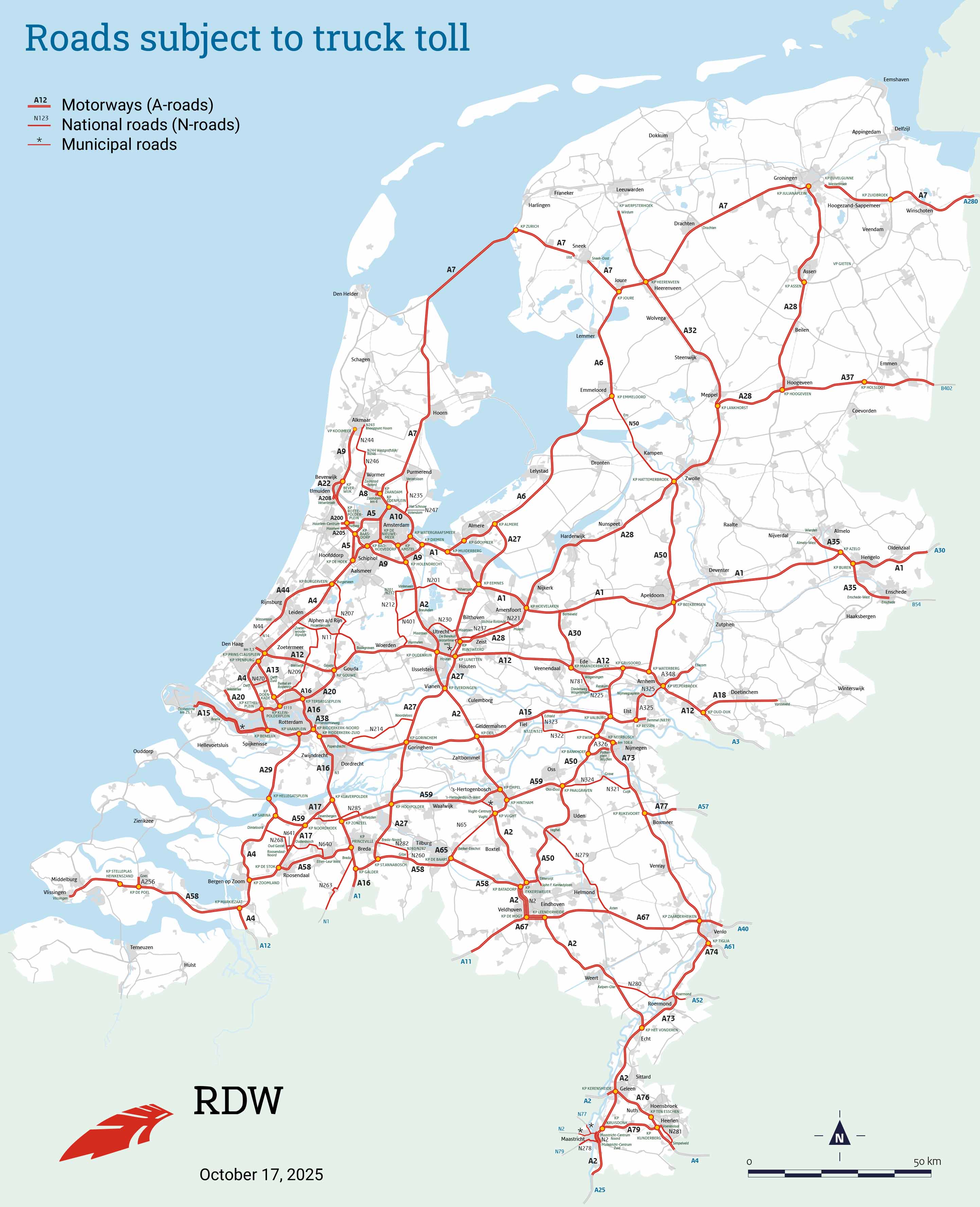 Toll4Europe - Dutch Map